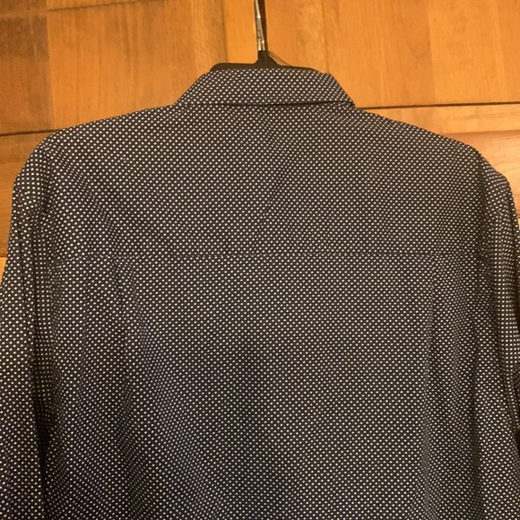 Nick Graham Everywhere Mens XL Stretch Modern Fit Flip Cuff Button Down Blue - Picture 4 of 7
